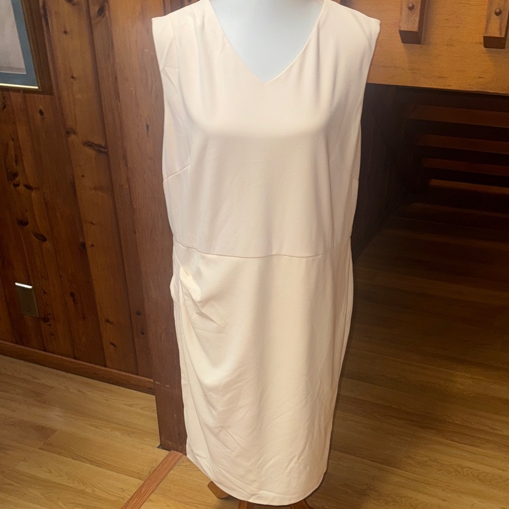 Grace Karin Size 2XL 2X XXL gorgeous Gathered Side  Cream Dress